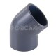 CODO PVC PRESION 45º 25mm