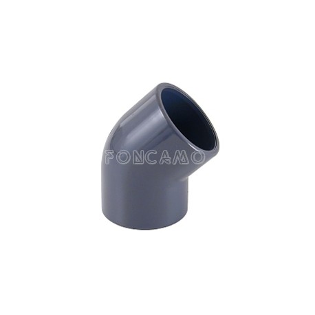 CODO PVC PRESION 45º 40mm