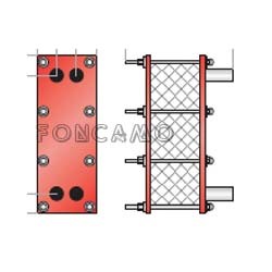 INTERCAMBIADOR DE PLACAS DESMONTABLE_G-12 N. NUMERO DE PLACAS 40