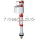 GRIFO VERTICAL SILENCIOSO TELESCOPICO_TYTAN 38 L._BOYA REGULABLE. 3/8''. UNIVERSAL. LATON