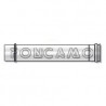 TUBO CONCENTRICO. M-H._DIAMETRO: 80/125MM. 500MM. INOXIDABLE