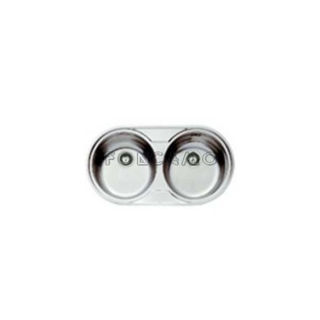 FREGADERO DR-80 2 CUB REDO INOX 840x440