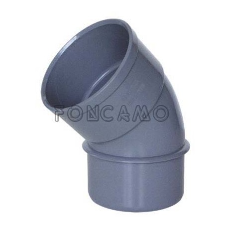 CODO PVC S M-H 45º 400mm
