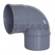 CODO PVC S M-H 87º 400mm