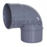CODO PVC S M-H 87º 400mm