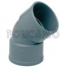 CODO PVC S 45º 32mm