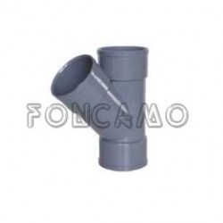 TE SIMPLE PVC S 45º 32mm H-H