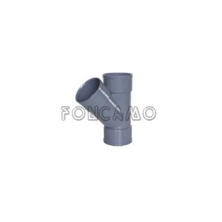 TE SIMPLE PVC S 45º 32mm H-H