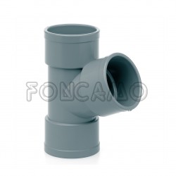 TE SIMPLE PVC S 67º 40mm H-H