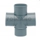 TE DOBLE PVC S 87º 75mm