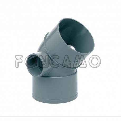 CODO PVC S M-H 2 TOMAS 45º 110-50-50