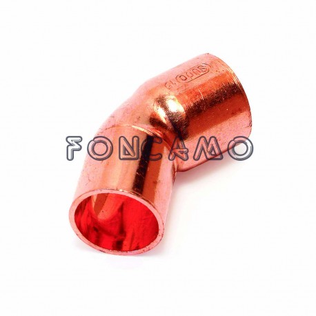 40 CU CURVA 45º M-H 10 mm