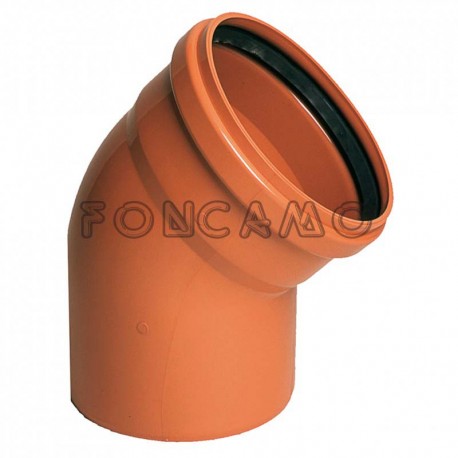 CODO PVC TEJA M-H 160-45Âº J.E.