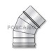 CODO CONCENTRICO M-H._DIAMETRO: 80/1250MM. 45º. INOXIDABLE